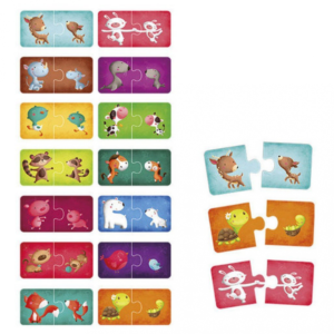 Eurekakids Montessori Puzzle – állatok eledele