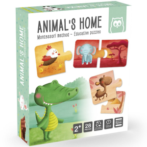 Eurekakids Montessori Puzzle – állatok élőhelye