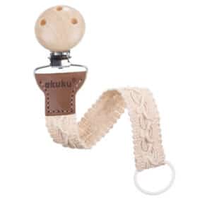 Horgolt cumilánc – világos bézs