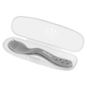 Evőeszközkészlet tokban – Szürke