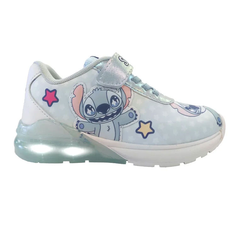 Disney Lilo és Stitch, A csillagkutya Happy Alien LED villogó, világító utcai cipő 28